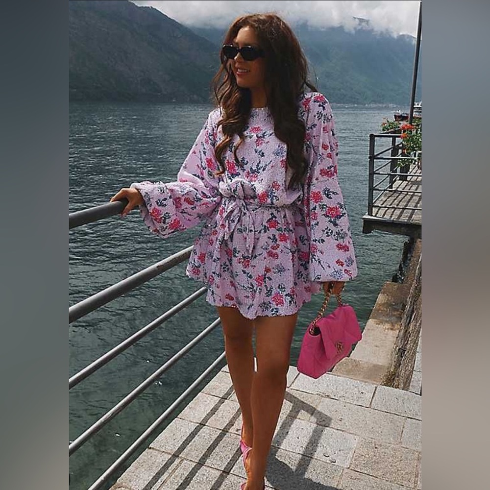 Lorna Luxe x In the Style Emily floral mini dress - Picture 3 of 3